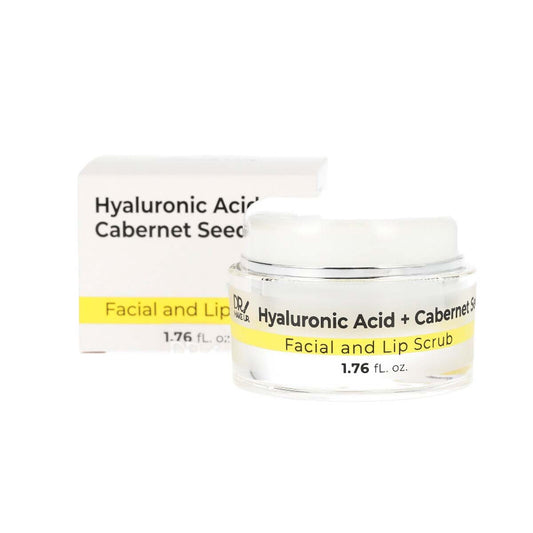 HYALURONIC ACID + CABERNET SEED | SCRUB LIPS AND FACE - DR MAKEUP